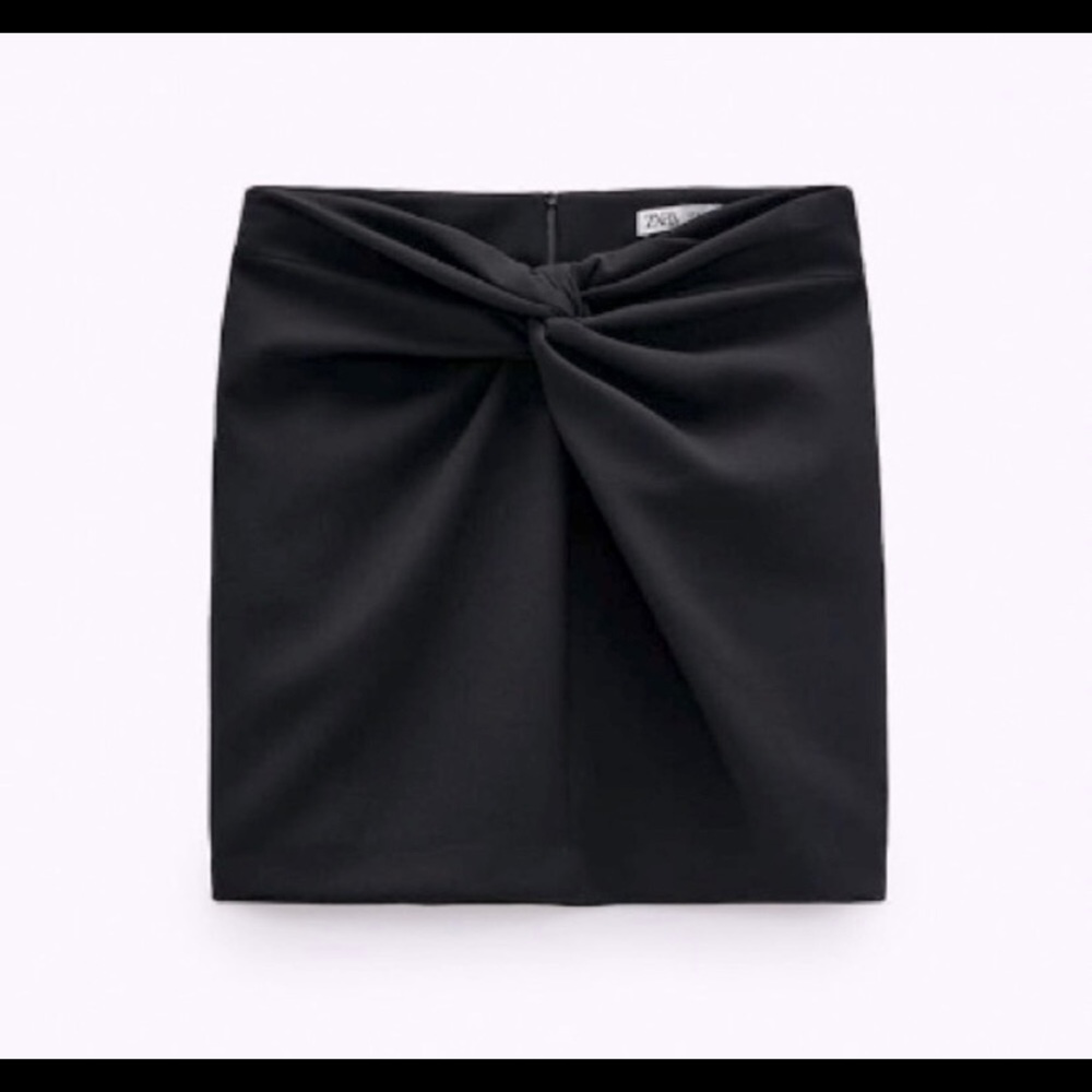 Zara knotted mini skirt